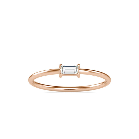 Polite Bagutte Diamond Ring