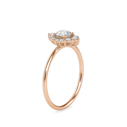 Cimber Round Diamond Delicate Ring