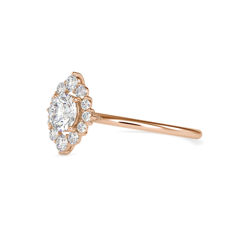 Cimber Round Diamond Delicate Ring