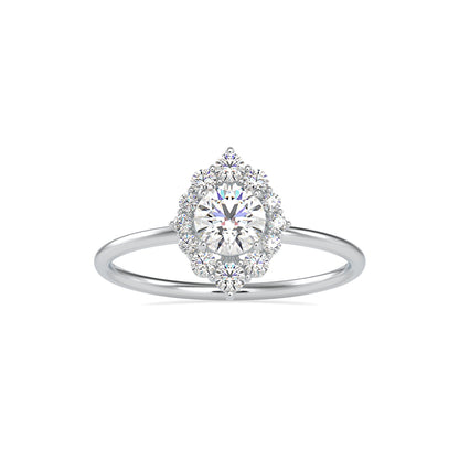 Cimber Round Diamond Delicate Ring