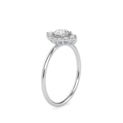 Cimber Round Diamond Delicate Ring