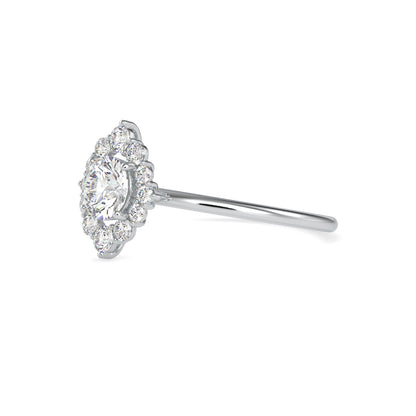 Cimber Round Diamond Delicate Ring