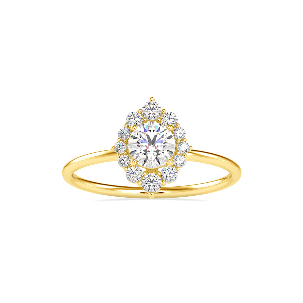 Cimber Round Diamond Delicate Ring