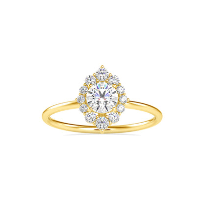 Cimber Round Diamond Delicate Ring