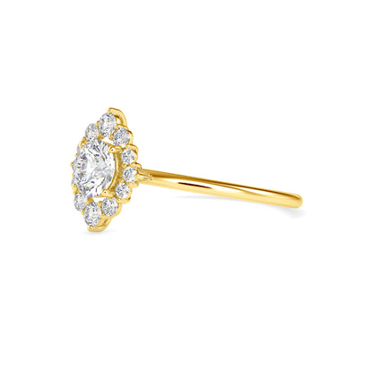 Cimber Round Diamond Delicate Ring