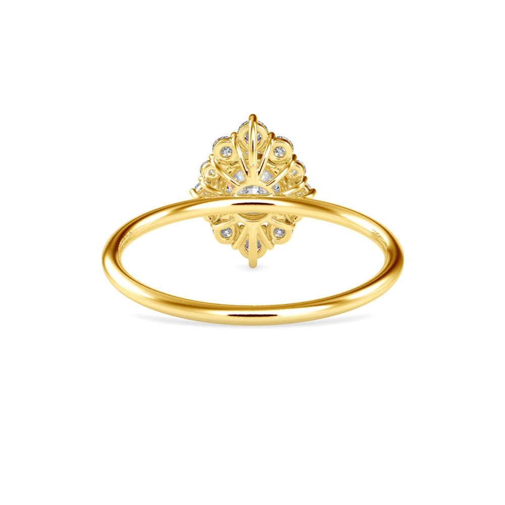 Cimber Round Diamond Delicate Ring