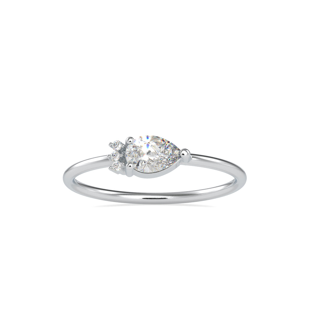 Briseis Pear Diamond Ring