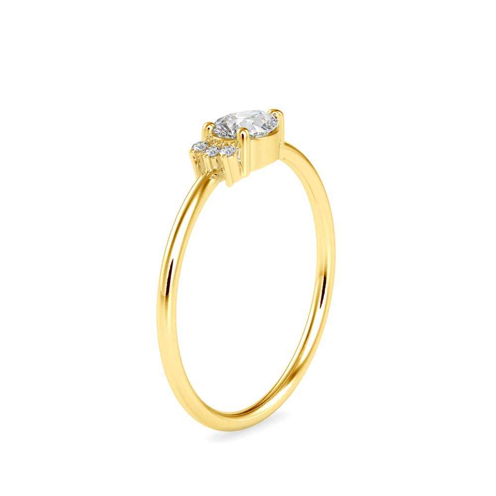 Briseis Pear Diamond Ring