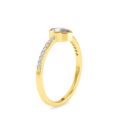 Leaonidas Pear Diamond Ring