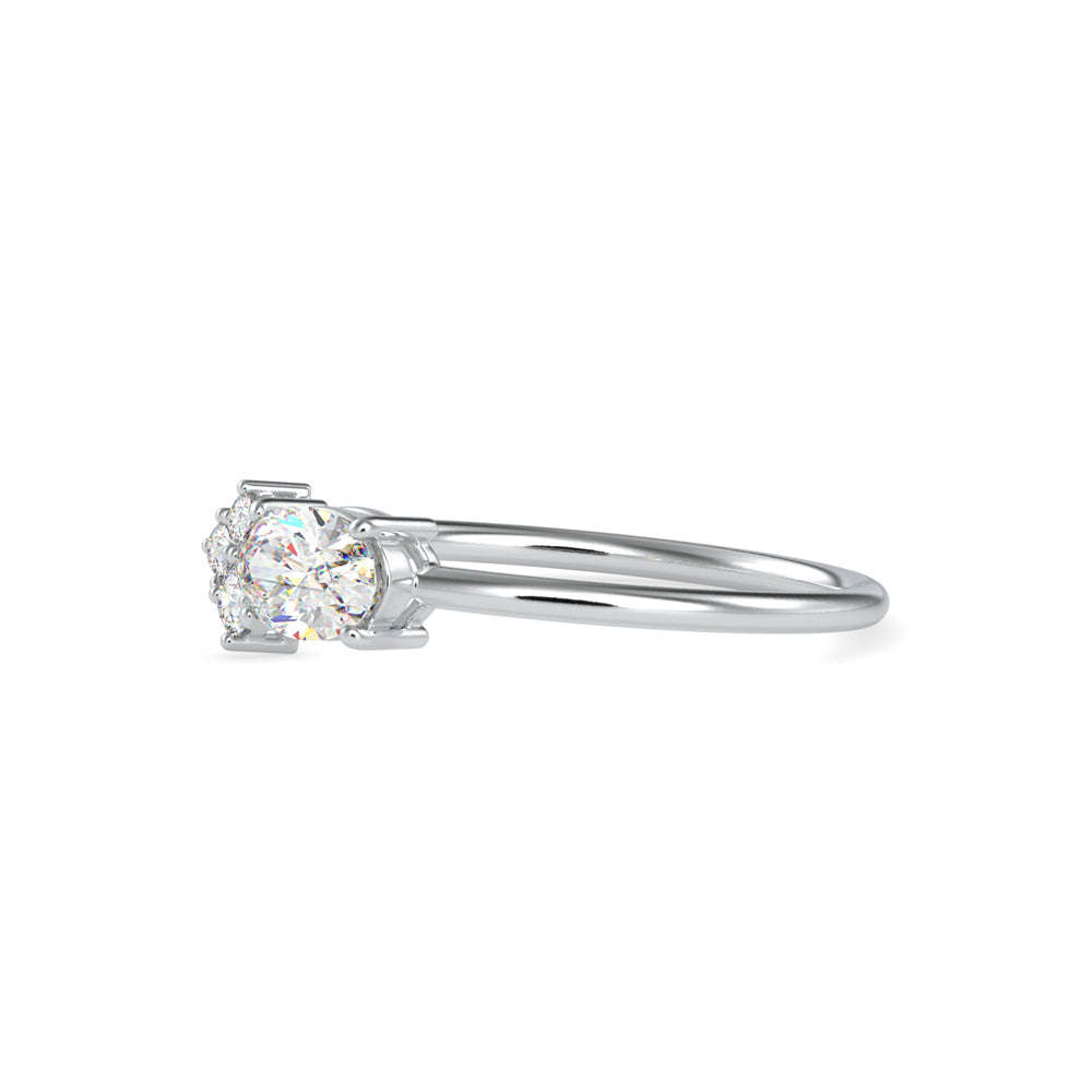 Oval Cicero Delicate Diamond Ring