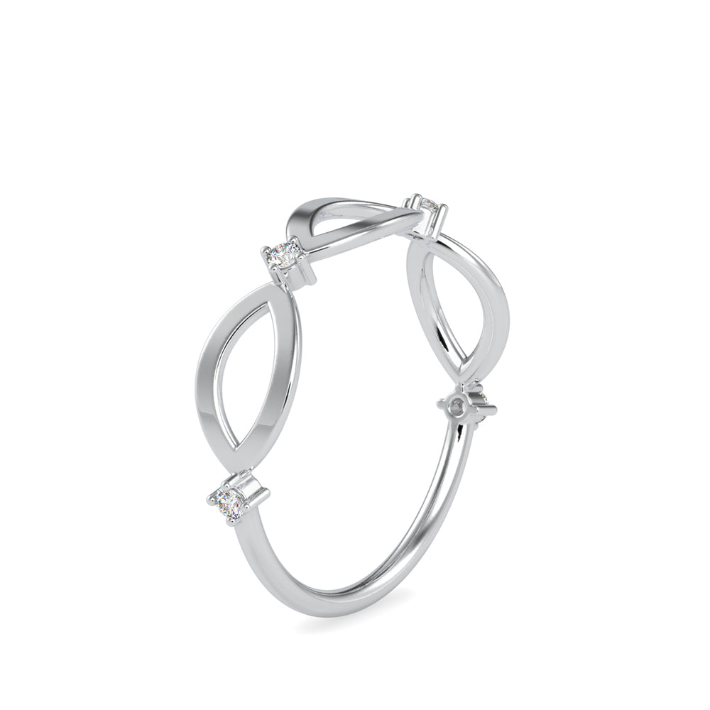 Infinity Delicate Round Diamond Ring