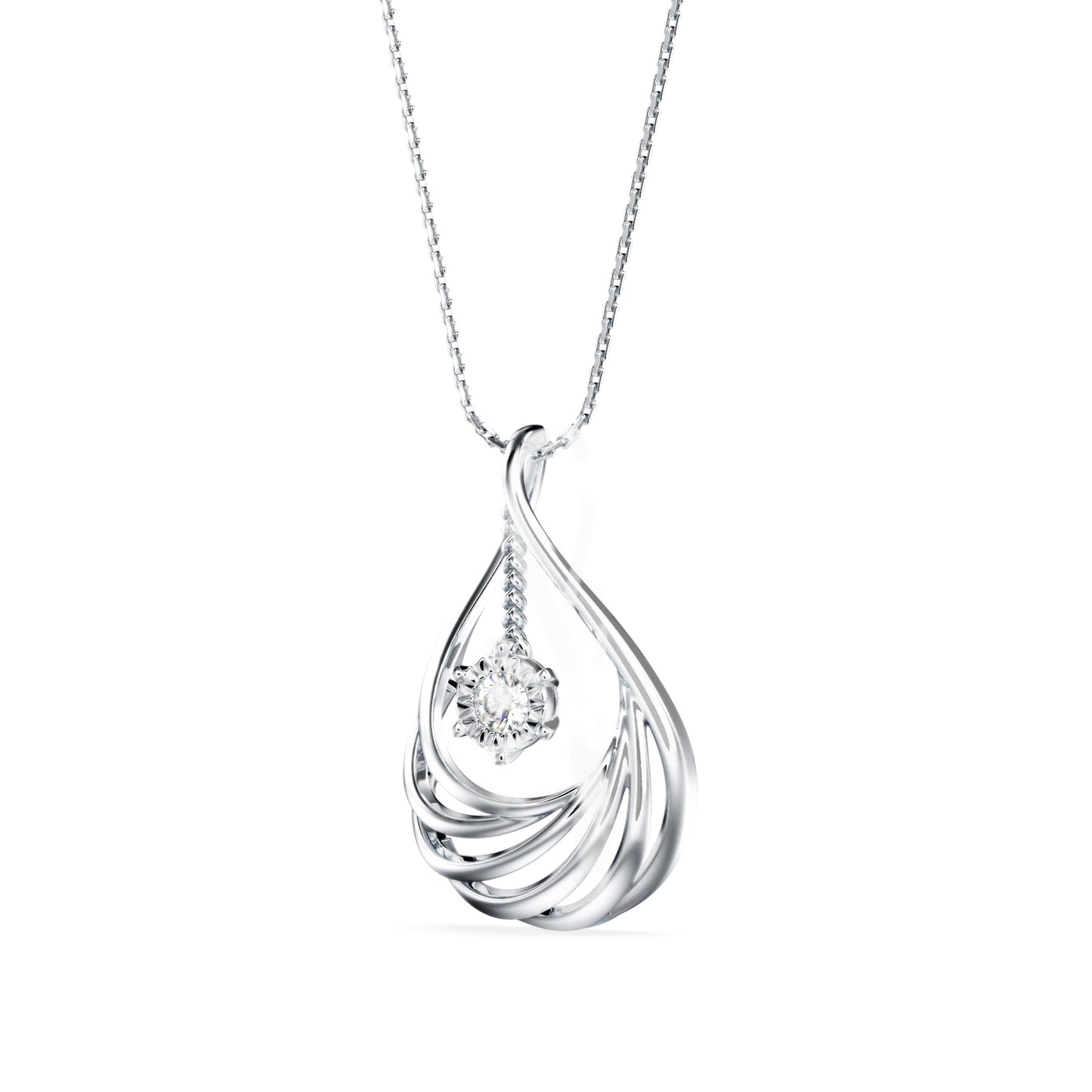 Clethra Diamond Pendant