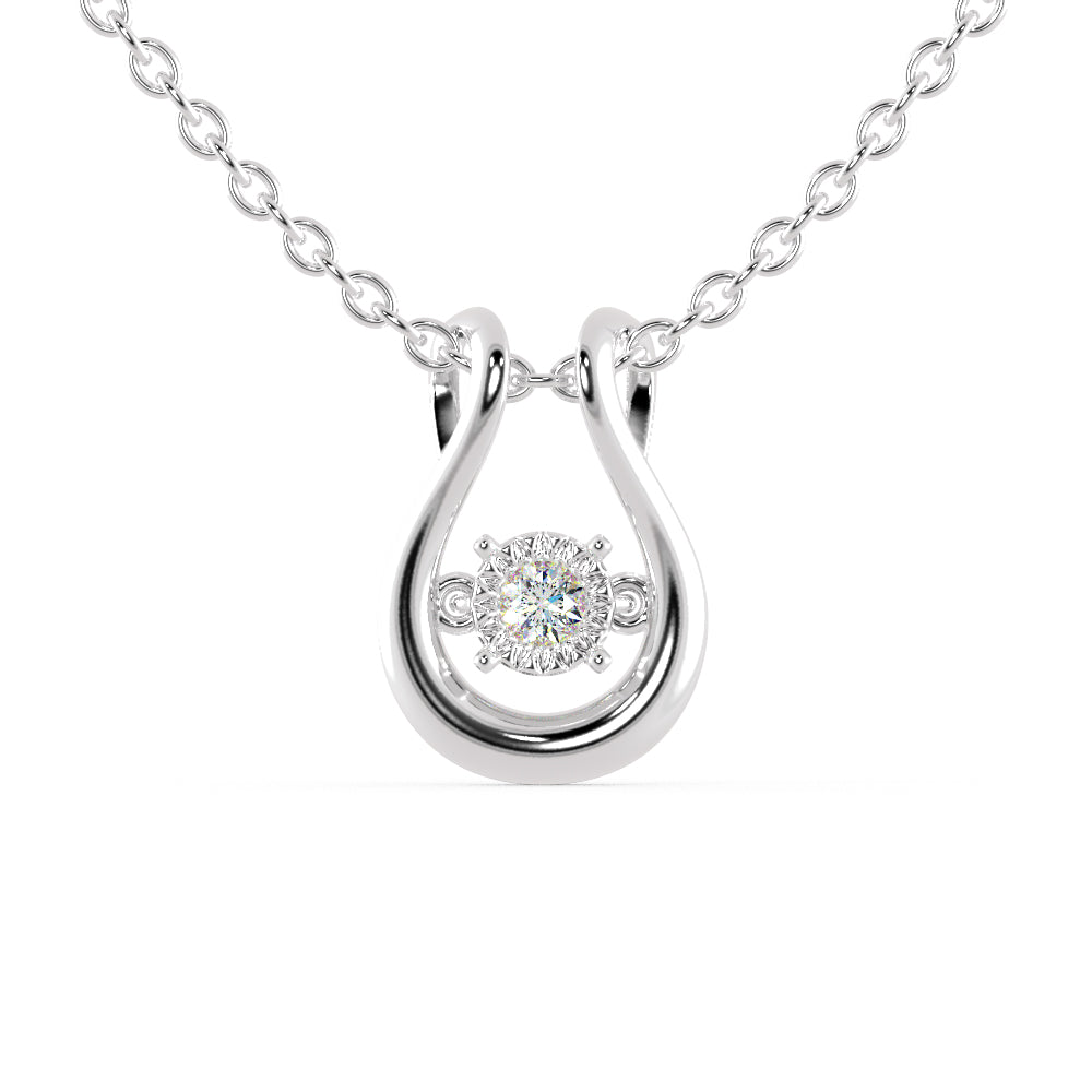 Gyrate Round DIamond Pendant