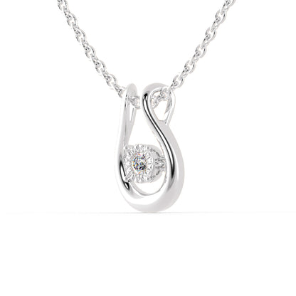 Gyrate Round DIamond Pendant