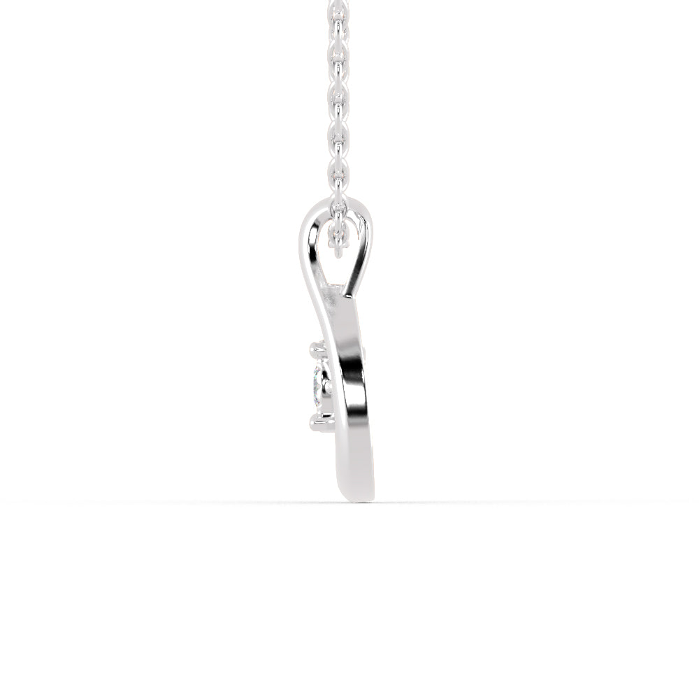 Gyrate Round DIamond Pendant