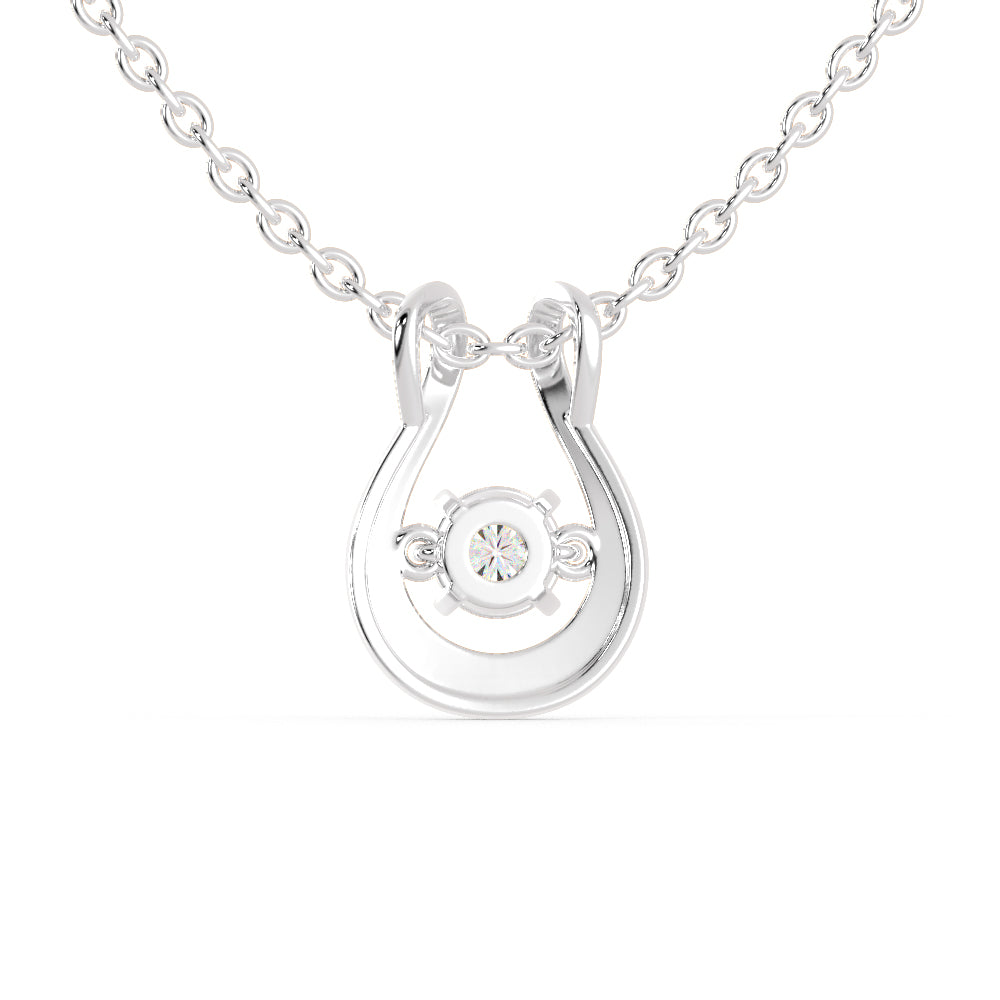 Gyrate Round DIamond Pendant