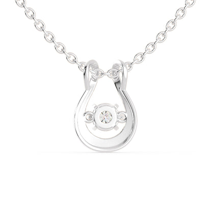 Gyrate Round DIamond Pendant