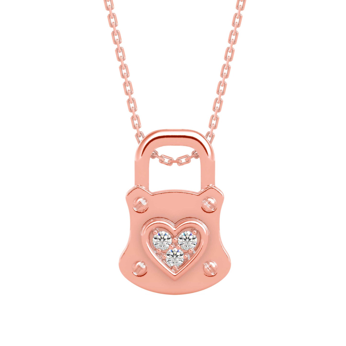 Yoke Heart Diamond Pendant