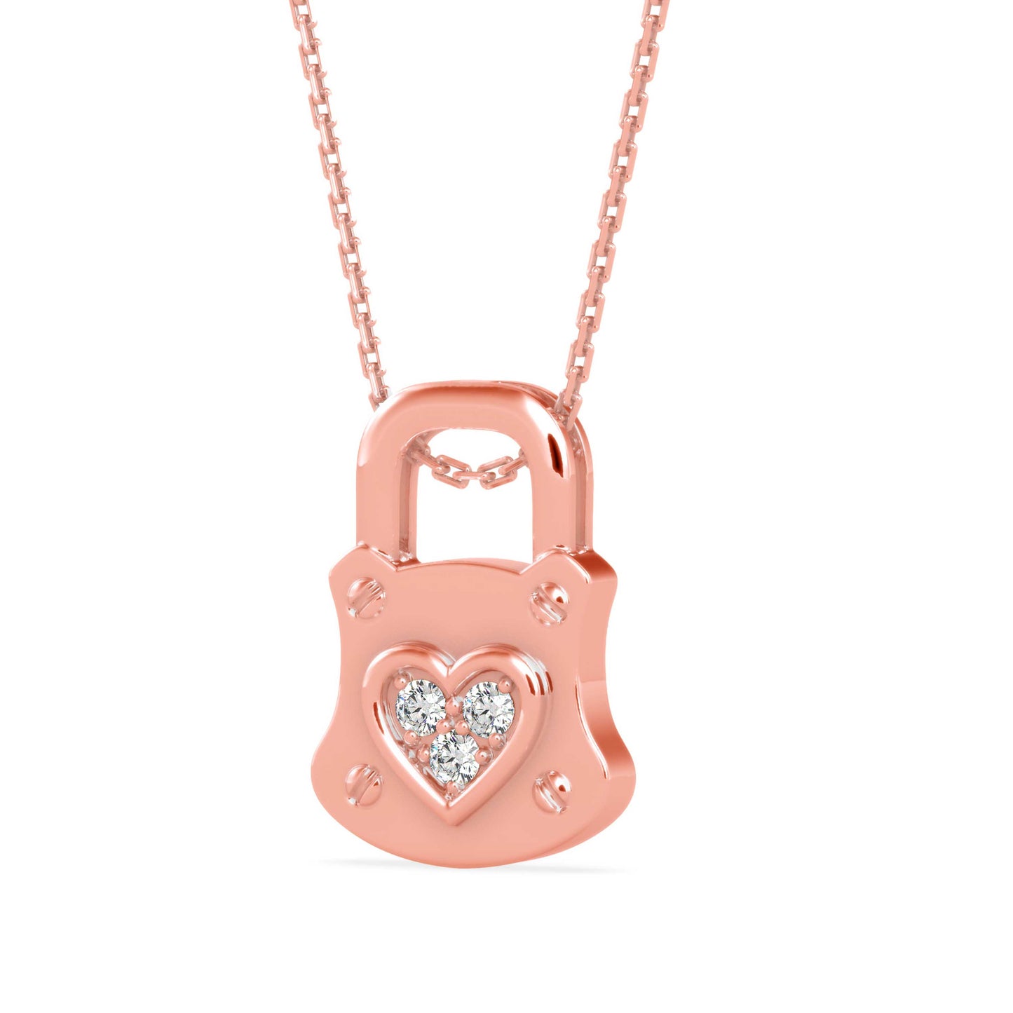 Yoke Heart Diamond Pendant