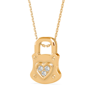 Yoke Heart Diamond Pendant