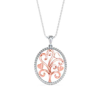 Flora Charm Diamond Pendant