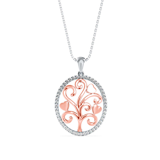 Flora Charm Diamond Pendant