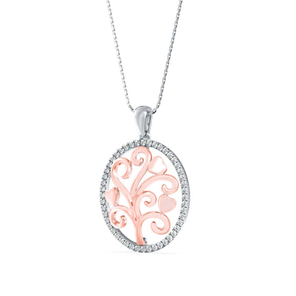 Flora Charm Diamond Pendant