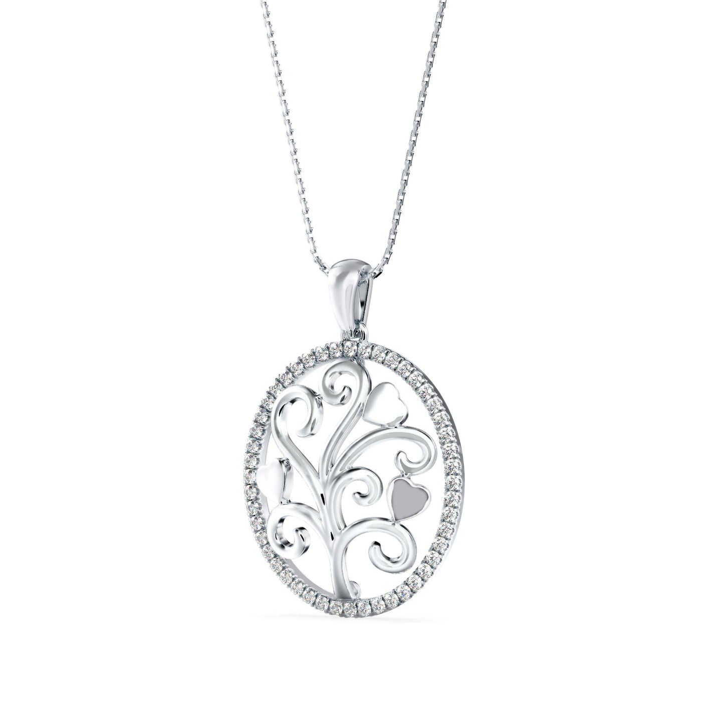 Flora Charm Diamond Pendant