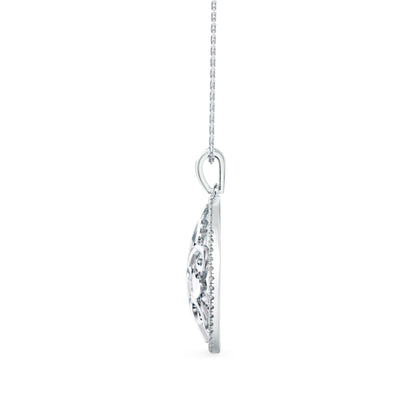 Flora Charm Diamond Pendant