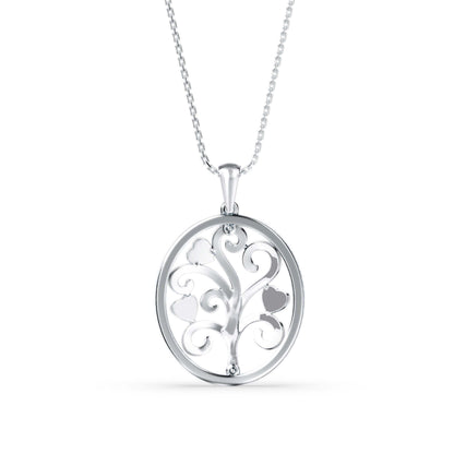 Flora Charm Diamond Pendant