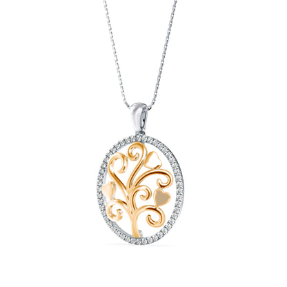 Flora Charm Diamond Pendant