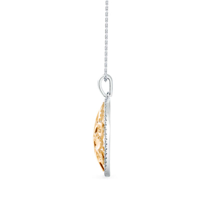 Flora Charm Diamond Pendant