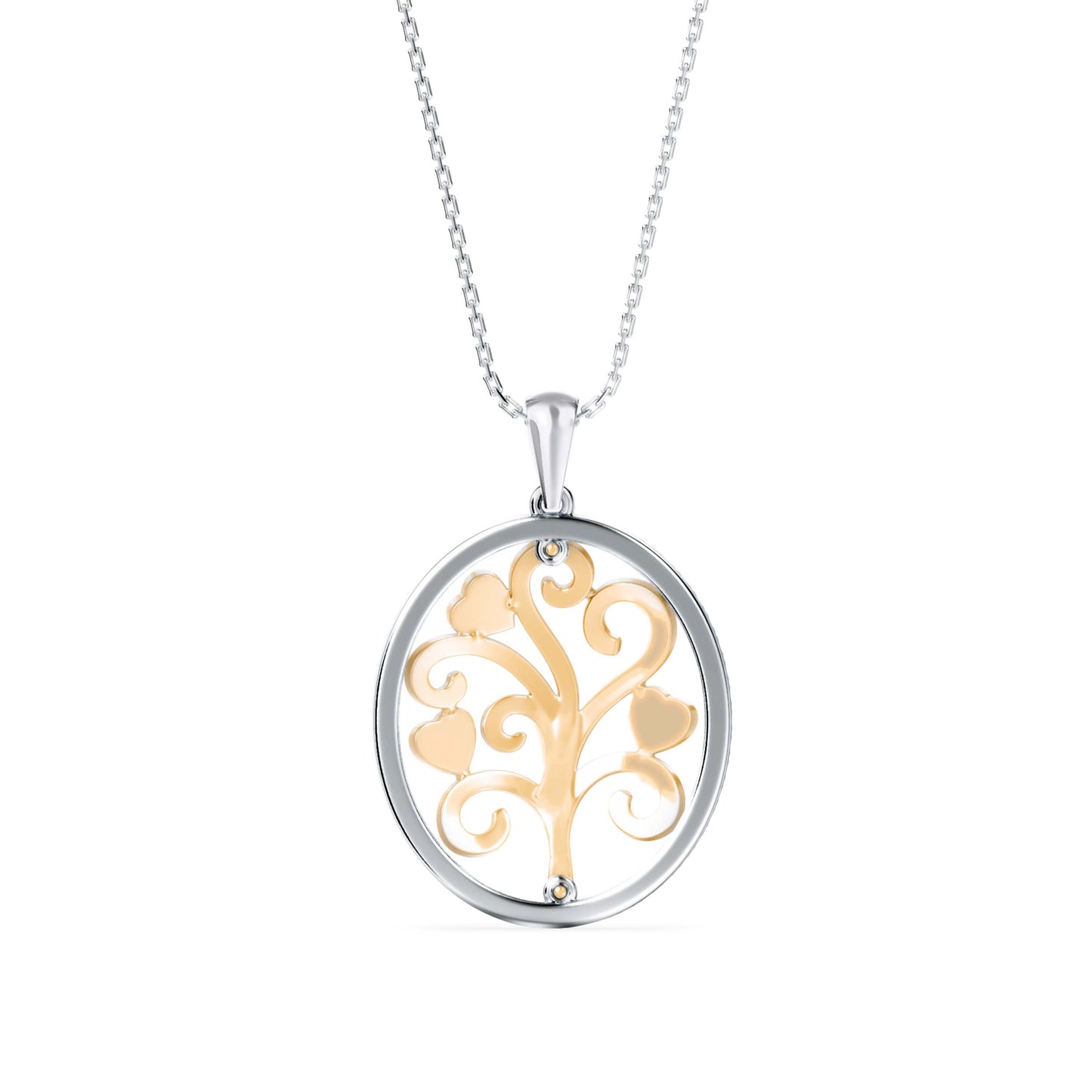 Flora Charm Diamond Pendant