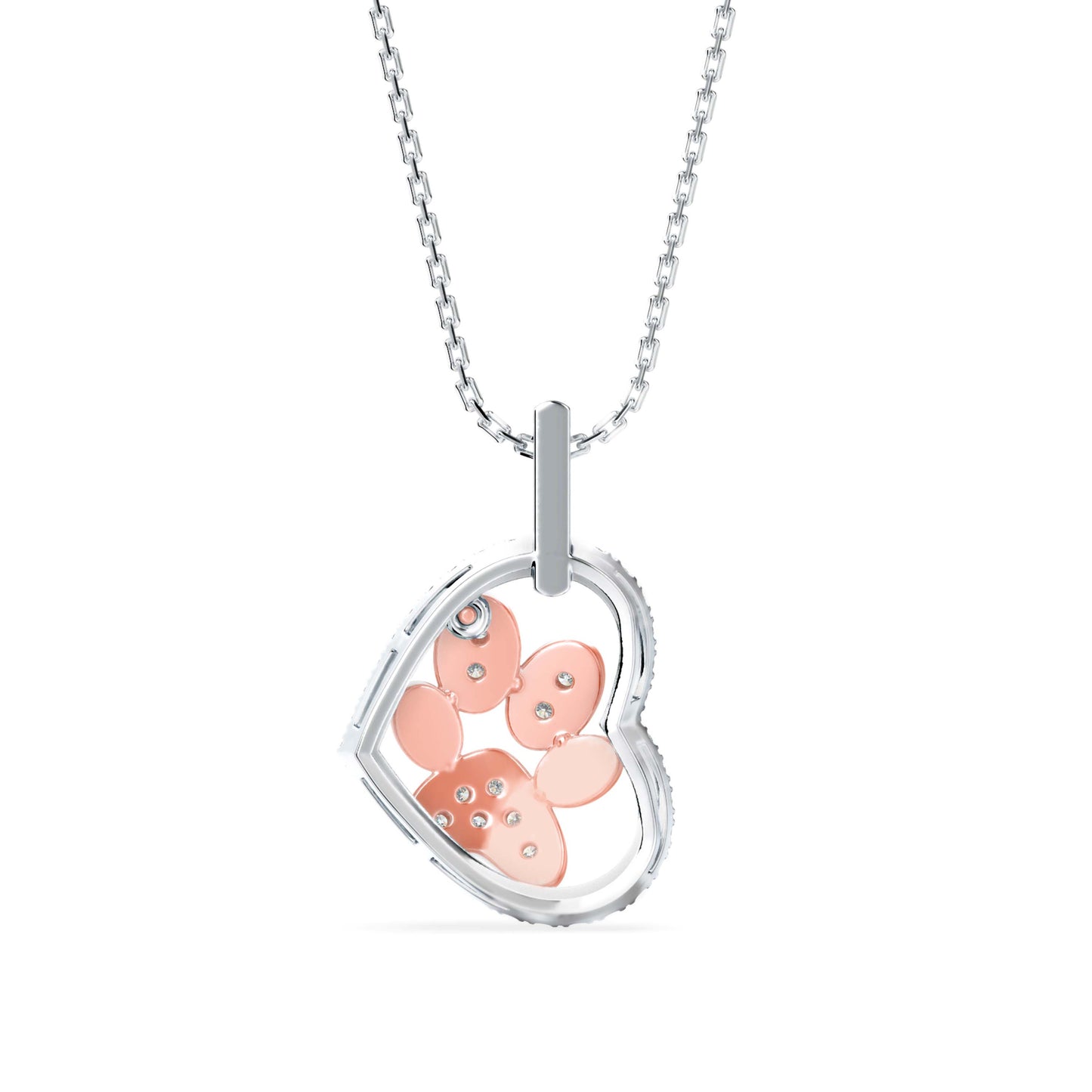 Amiable Heart Diamond Pendant