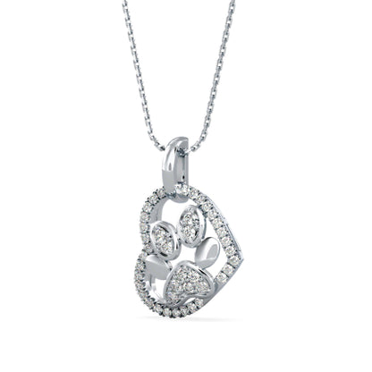 Amiable Heart Diamond Pendant