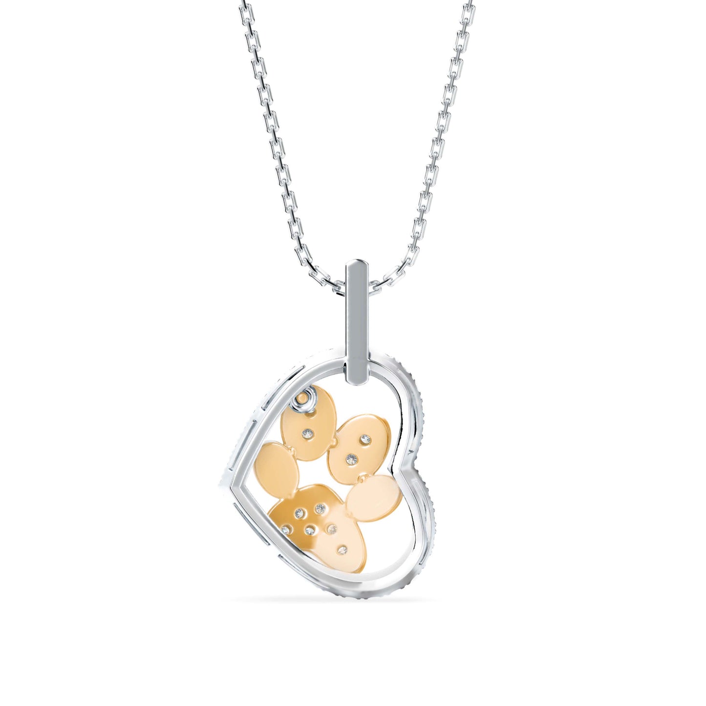 Amiable Heart Diamond Pendant