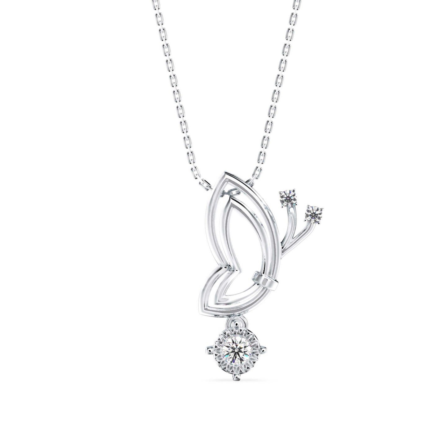 Orderly Charm Diamond Pendant