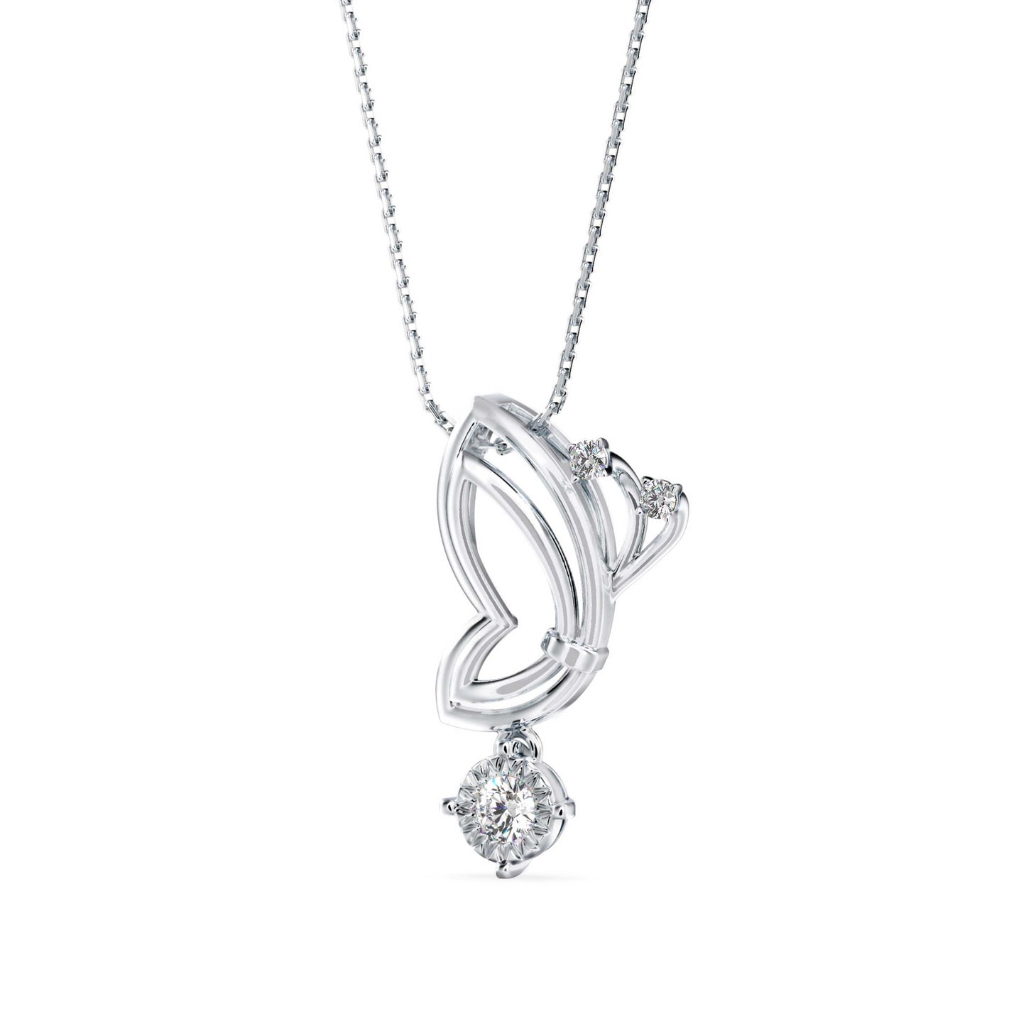 Orderly Charm Diamond Pendant