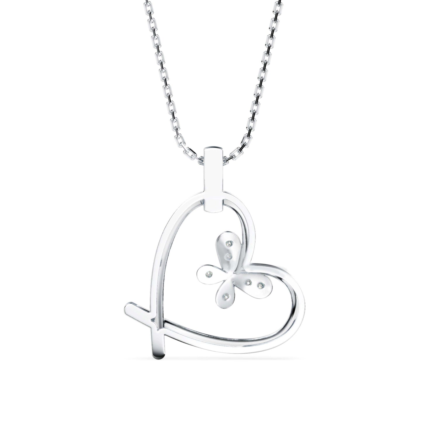 Cosmic Heart Diamond Pendant