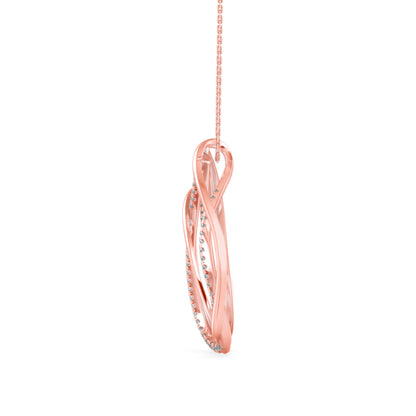 Prolate Diamond Charm Pendant