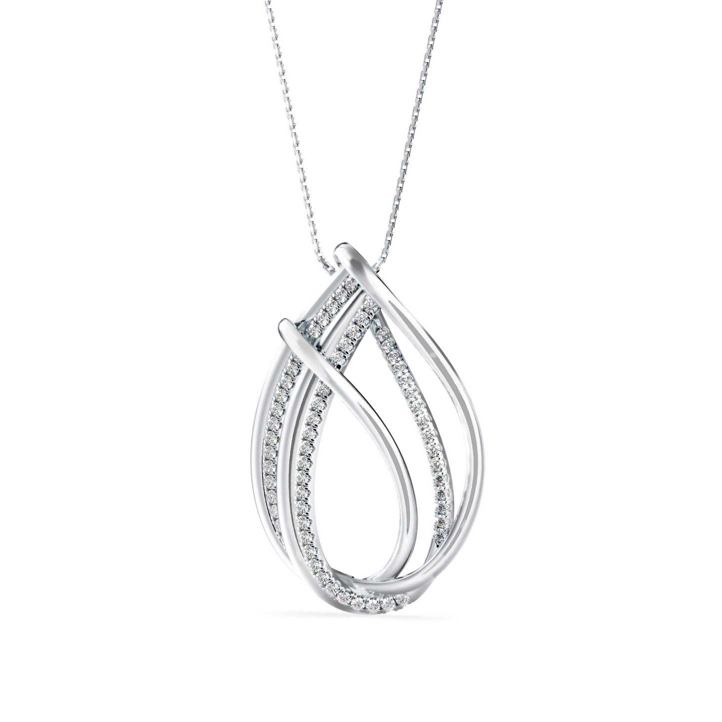 Prolate Diamond Charm Pendant