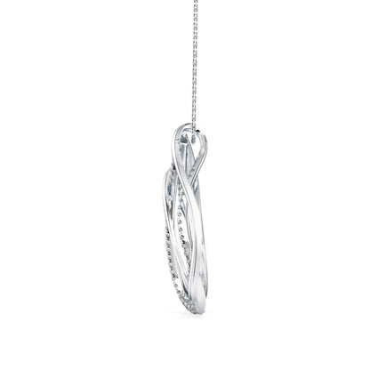 Prolate Diamond Charm Pendant