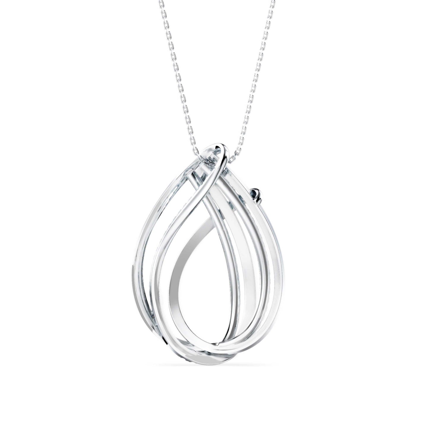 Prolate Diamond Charm Pendant