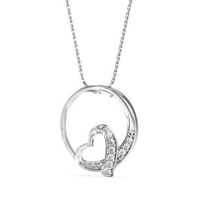 Girdle Heart Diamond Pendant