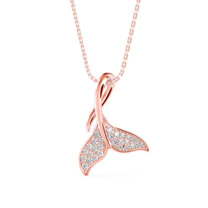 Diamond Fin Charm Pendant