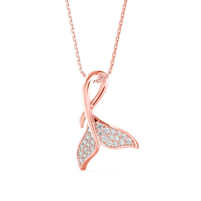 Diamond Fin Charm Pendant