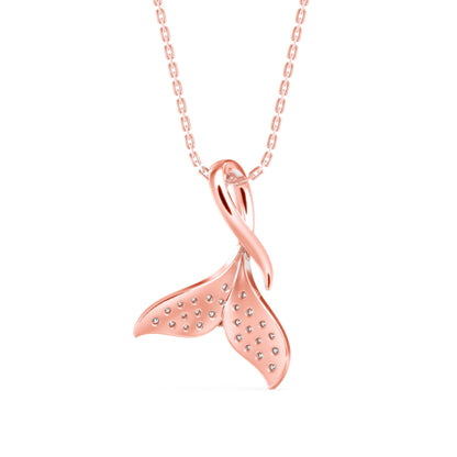 Diamond Fin Charm Pendant