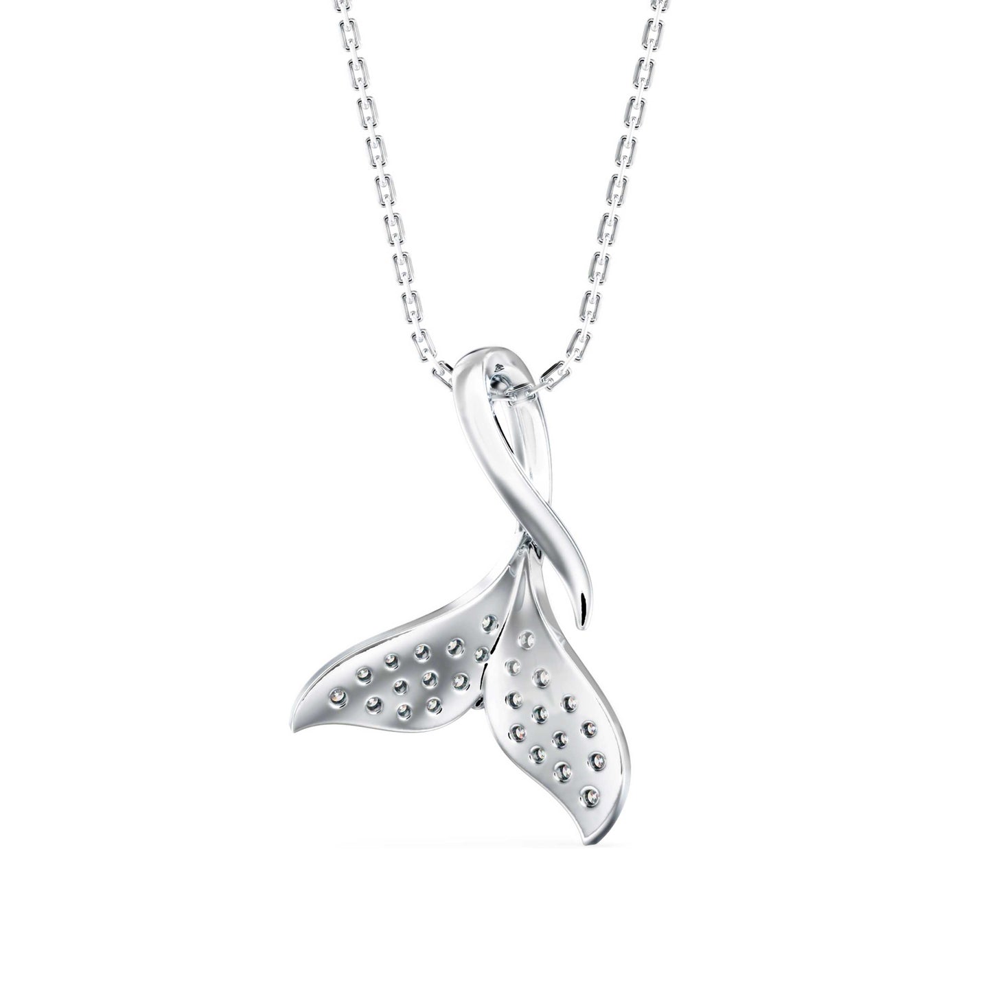 Diamond Fin Charm Pendant