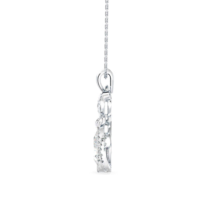 Kitty Charm Diamond Pendant