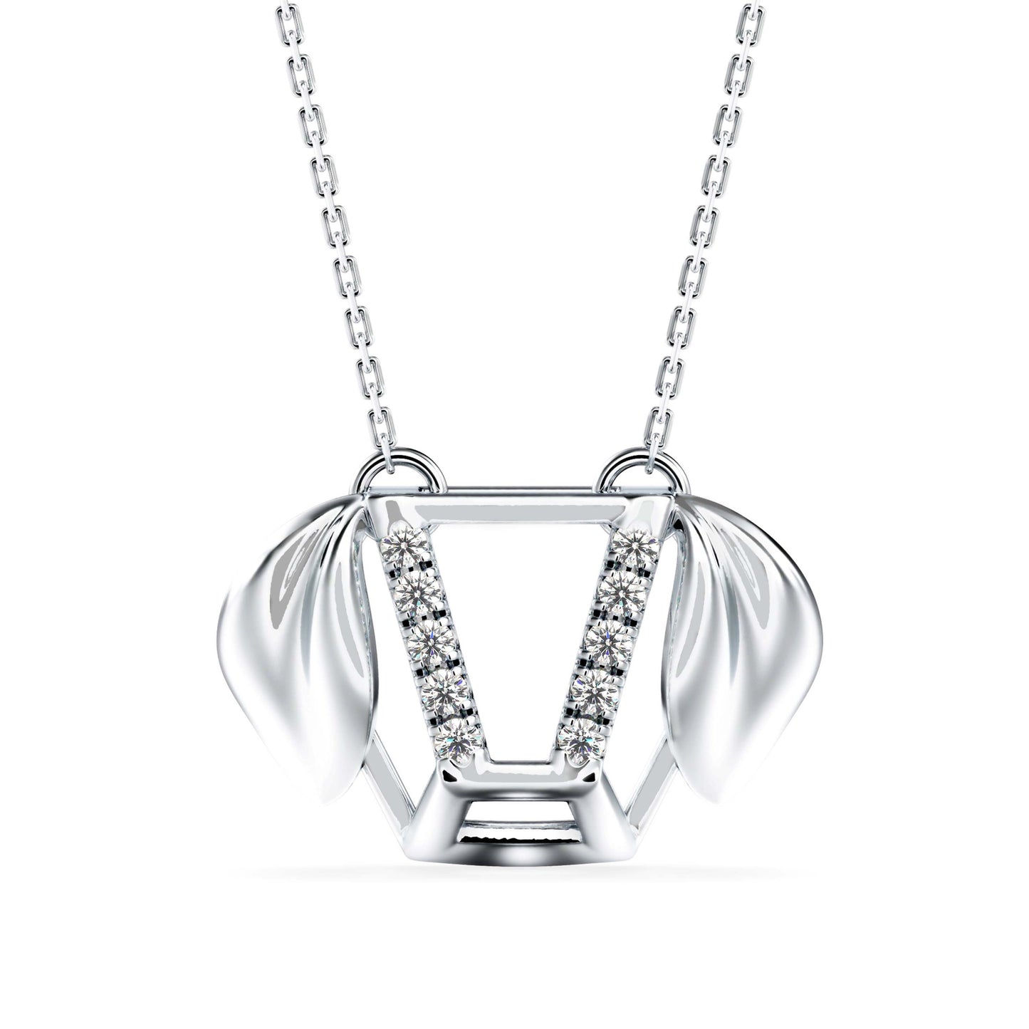 Diner Diamond Charm Pendant